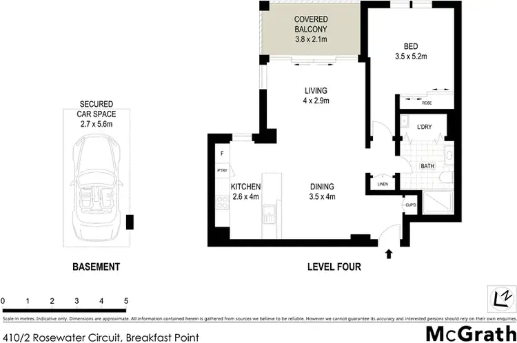 Floorplan of Homely apartment listing, 410/2 Rosewater Circuit, Breakfast Point NSW 2137
