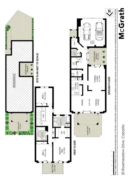 Floorplan of Homely townhouse listing, 20 Rosemeadow Drive, Cabarita NSW 2137