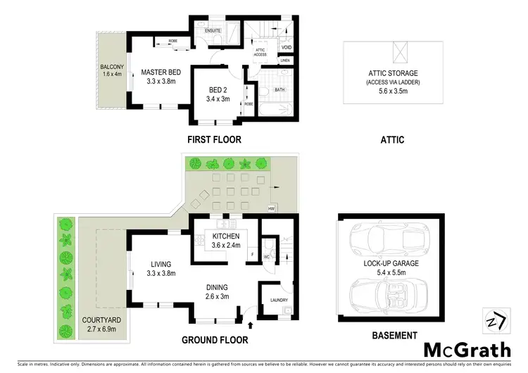 Floorplan of Homely townhouse listing, 3/100 Hampden Road, Russell Lea NSW 2046