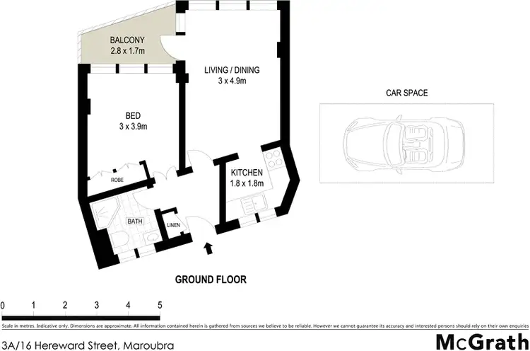 Floorplan of Homely apartment listing, 3A/16 Hereward Street, Maroubra NSW 2035