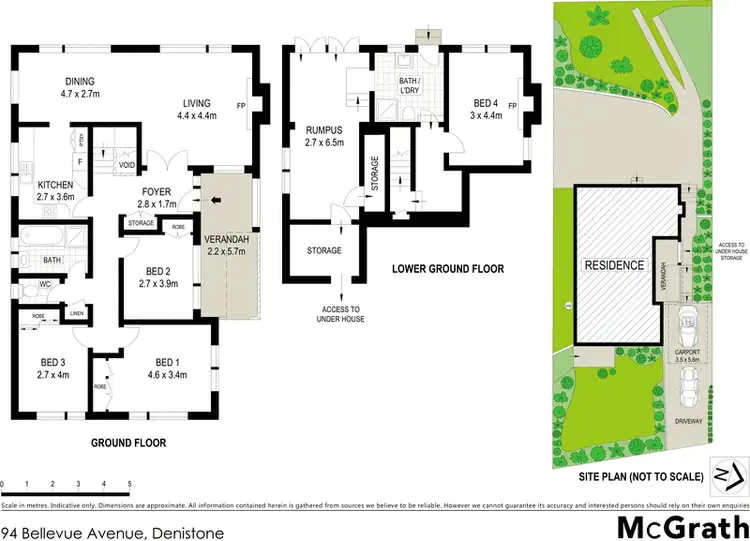 Floorplan of Homely house listing, 94 Bellevue Avenue, Denistone NSW 2114