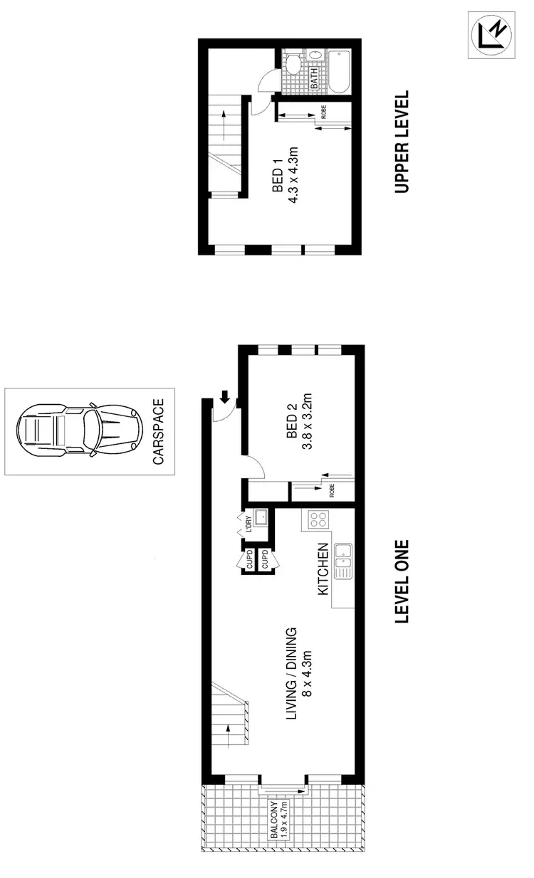 Floorplan of Homely apartment listing, 10/110 Wellington Street, Waterloo NSW 2017