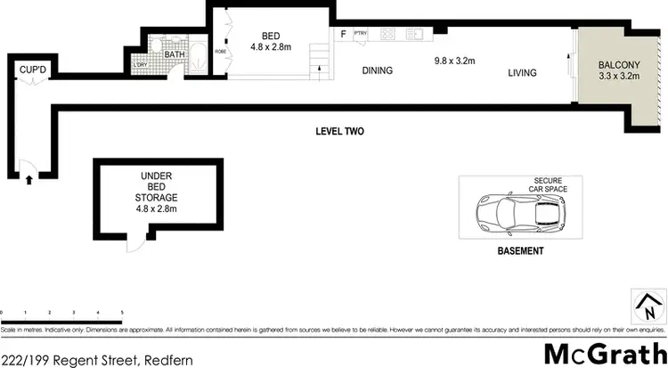 Floorplan of Homely apartment listing, 222/199 Regent Street, Redfern NSW 2016