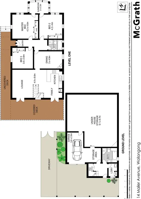 Floorplan of Homely house listing, 14 Mailer Avenue, Wollongong NSW 2500
