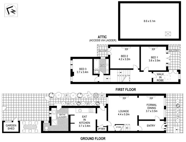 Floorplan of Homely house listing, 21 Dickson Street, Newtown NSW 2042