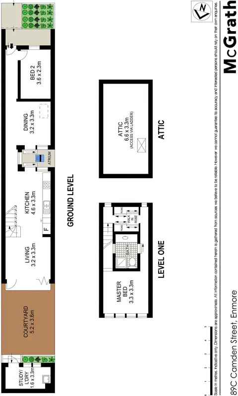 Floorplan of Homely house listing, 89C Camden Street, Enmore NSW 2042
