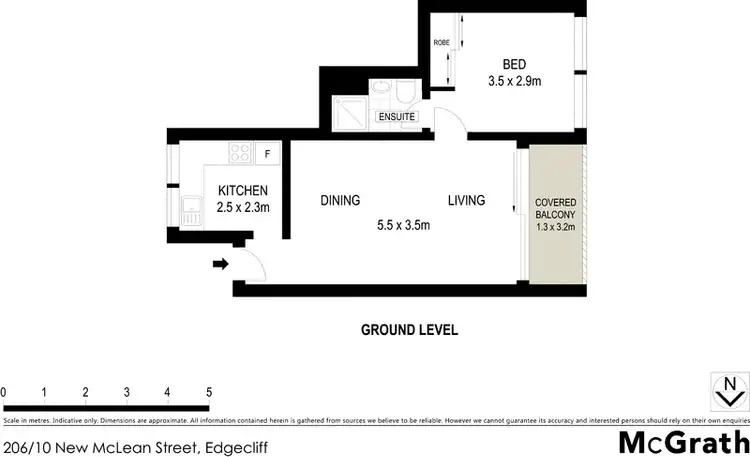 Floorplan of Homely apartment listing, 206/10 New McLean Street, Edgecliff NSW 2027