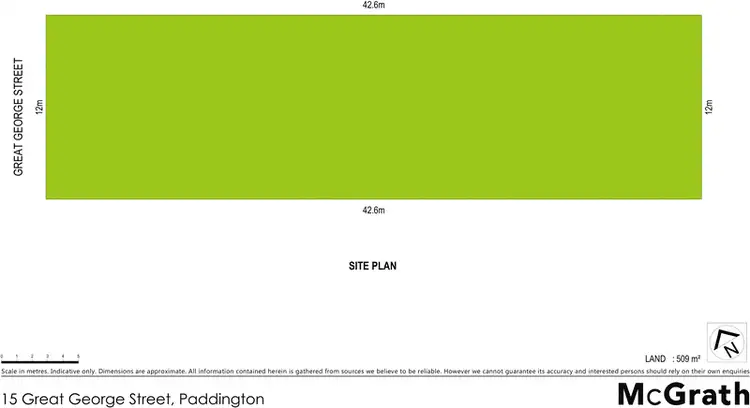Floorplan of Homely land listing, 15 Great George Street, Paddington QLD 4064