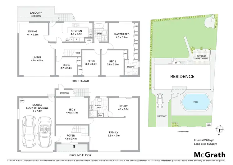 Floorplan of Homely house listing, 66 Darley Street, Killarney Heights NSW 2087