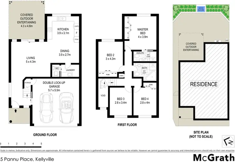 Floorplan of Homely house listing, 5 Pannu Place, Kellyville NSW 2155