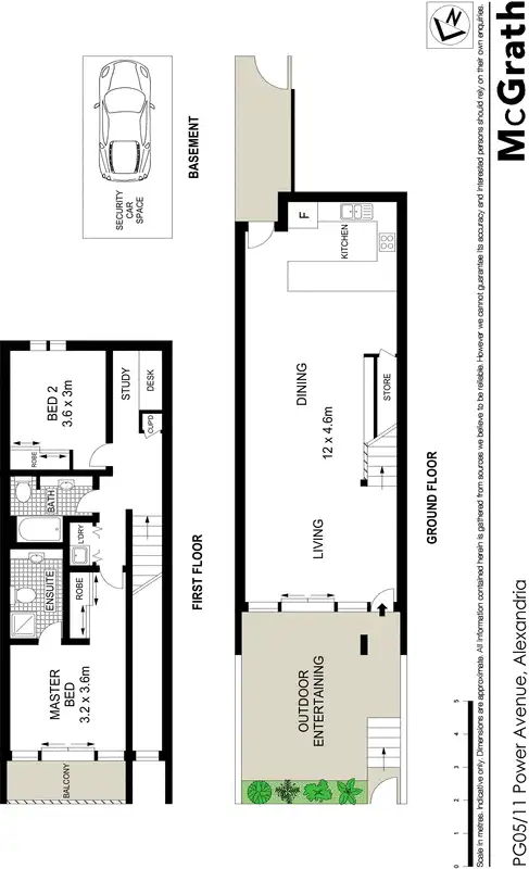 Floorplan of Homely apartment listing, PG05/11 Power Avenue, Alexandria NSW 2015