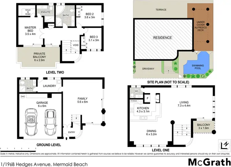Floorplan of Homely townhouse listing, 1/196B Hedges Avenue, Mermaid Beach QLD 4218