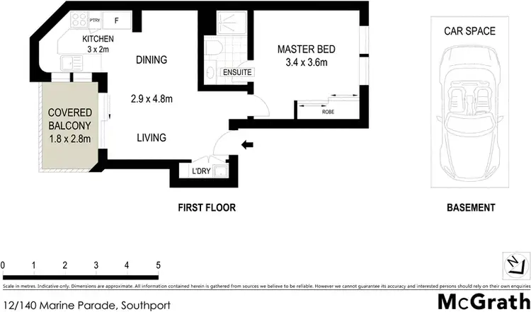 Floorplan of Homely apartment listing, 12/140 Marine Parade, Southport QLD 4215