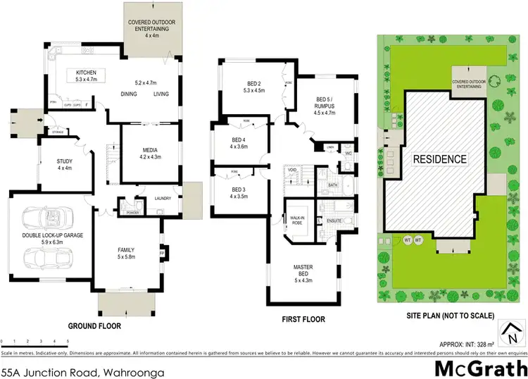 Floorplan of Homely house listing, 55A Junction Road, Wahroonga NSW 2076