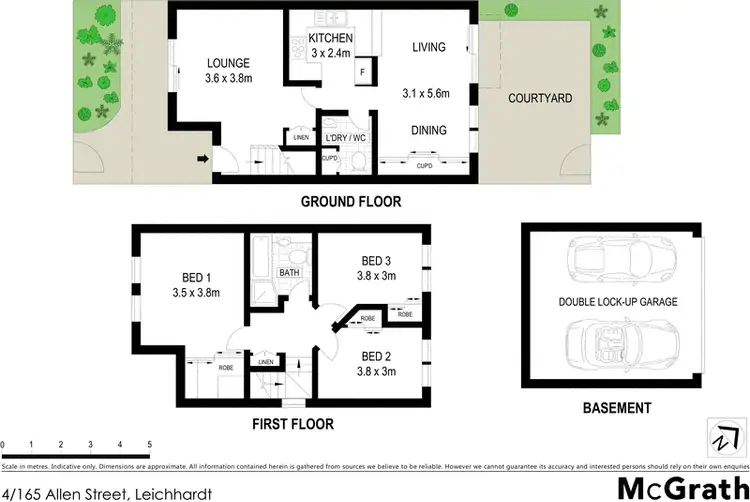 Floorplan of Homely townhouse listing, 4/165 Allen Street, Leichhardt NSW 2040