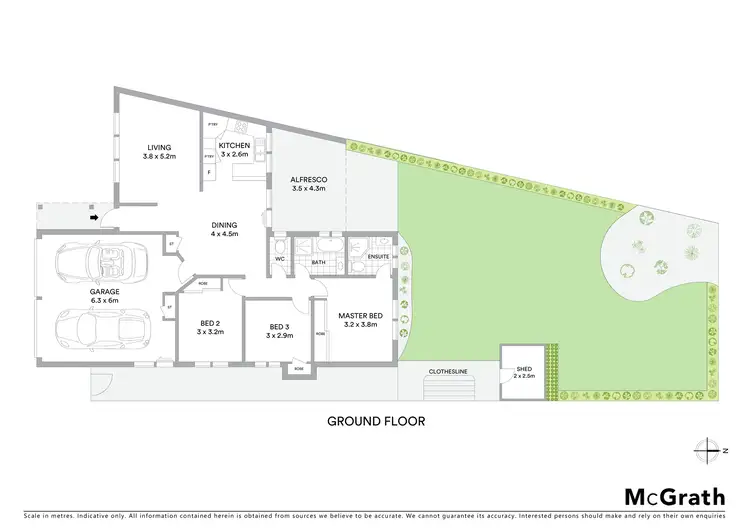 Floorplan of Homely semi-detached listing, 1/4 Kingston Drive, Banora Point NSW 2486