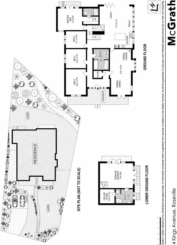 Floorplan of Homely house listing, 4 Kings Avenue, Roseville NSW 2069