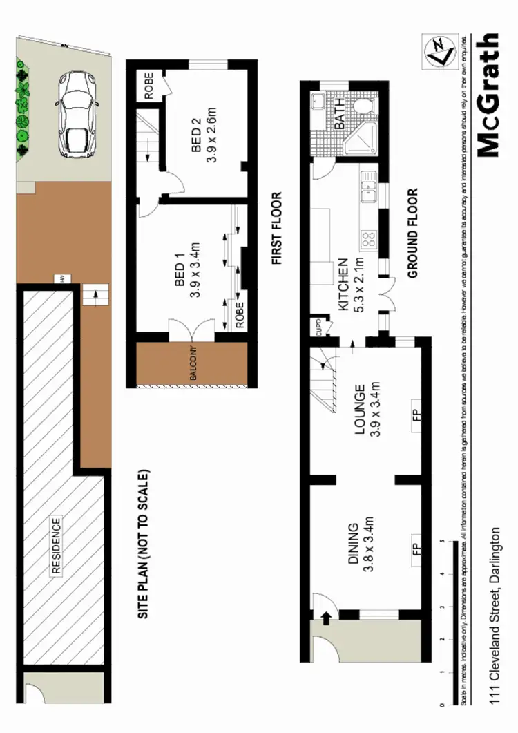 Floorplan of Homely house listing, 111 Cleveland Street, Darlington NSW 2008