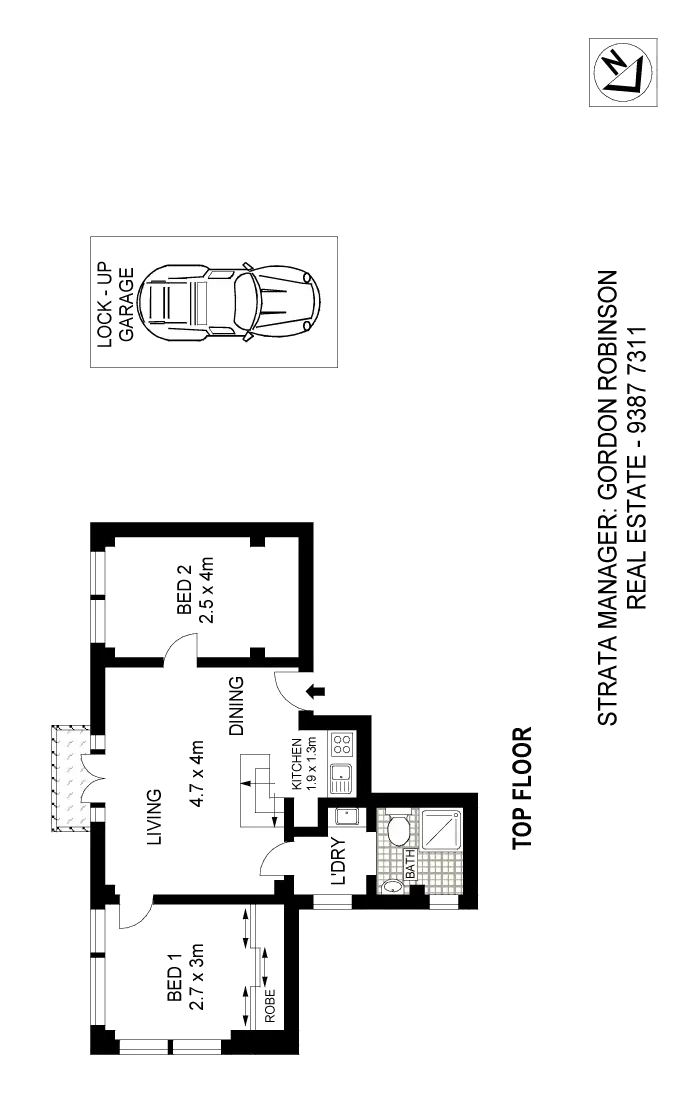 Floorplan of Homely apartment listing, 9/186 Victoria Road, Bellevue Hill NSW 2023