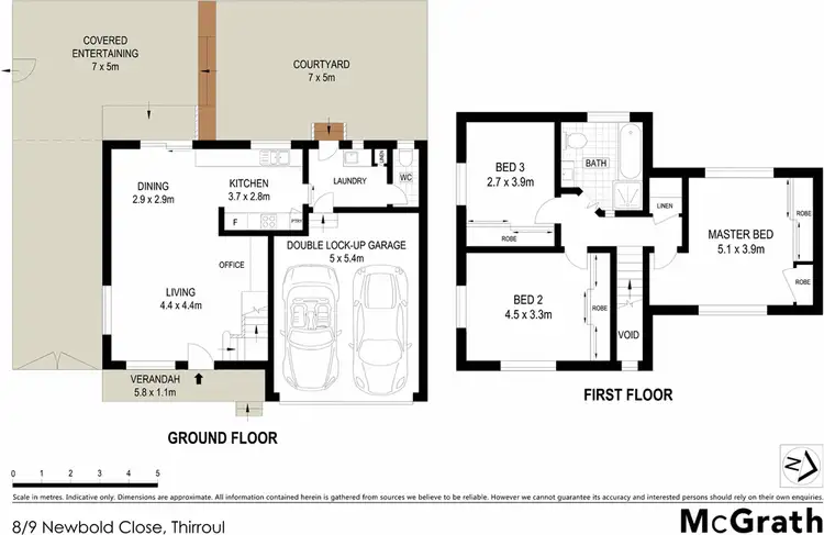 Floorplan of Homely townhouse listing, 8/9 Newbold Close, Thirroul NSW 2515