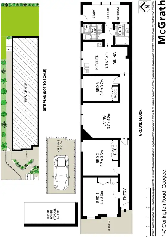Floorplan of Homely house listing, 147 Carrington Road, Coogee NSW 2034