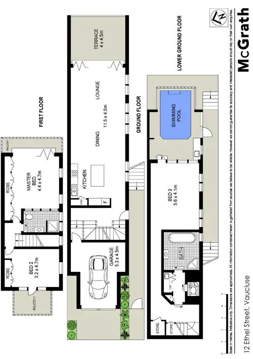 Floorplan of Homely house listing, 12 Ethel Street, Vaucluse NSW 2030