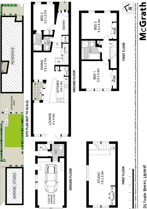 Floorplan of Homely house listing, 21 Justin Street, Lilyfield NSW 2040