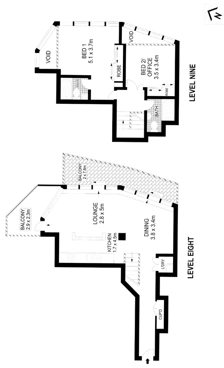 Floorplan of Homely apartment listing, 806/2 Jones Bay Road, Pyrmont NSW 2009