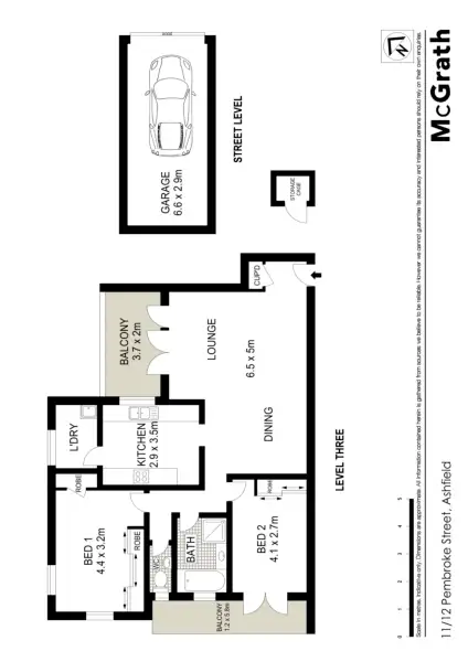 Floorplan of Homely apartment listing, 11/12 Pembroke Street, Ashfield NSW 2131