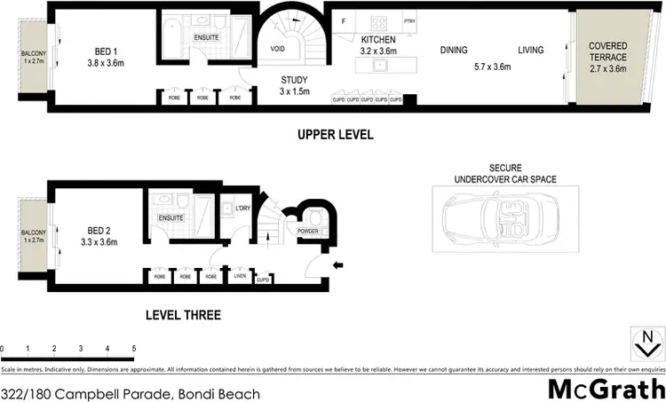 Floorplan of Homely apartment listing, 322/180 Campbell Parade, Bondi Beach NSW 2026