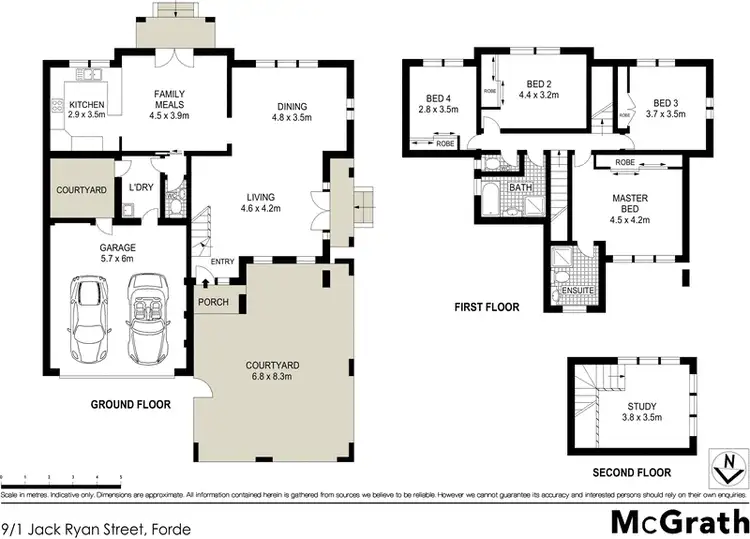 Floorplan of Homely townhouse listing, 9/1 Jack Ryan Street, Forde ACT 2914