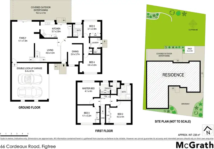 Floorplan of Homely house listing, 66 Cordeaux Road, Figtree NSW 2525