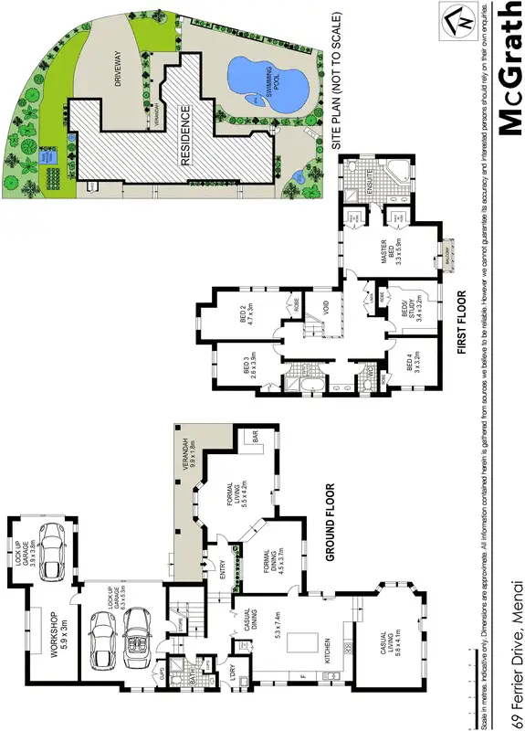 Floorplan of Homely house listing, 69 Ferrier Drive, Menai NSW 2234