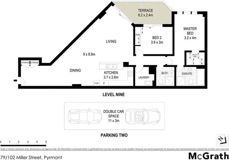 Floorplan of Homely apartment listing, 79/102 Miller Street, Pyrmont NSW 2009