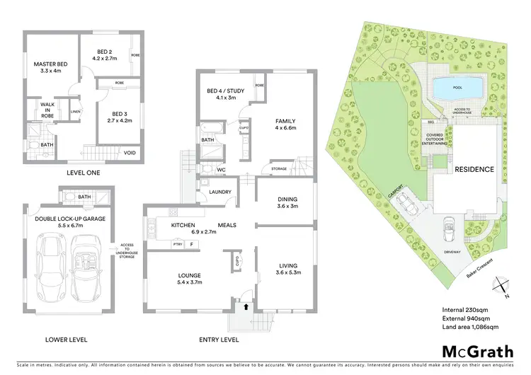 Floorplan of Homely house listing, 23 Baker Crescent, Figtree NSW 2525