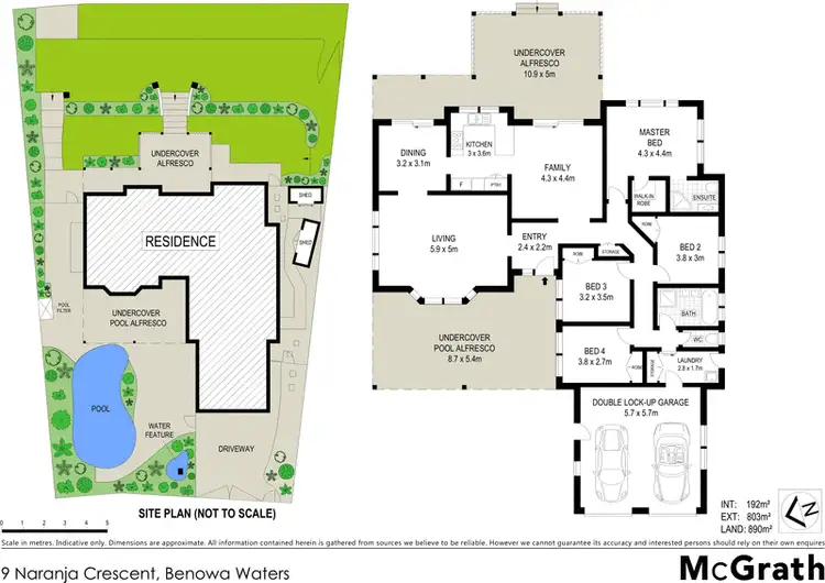 Floorplan of Homely house listing, 9 Naranja Crescent, Benowa Waters QLD 4217