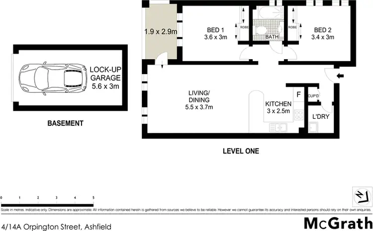 Floorplan of Homely apartment listing, 4/14A Orpington Street, Ashfield NSW 2131