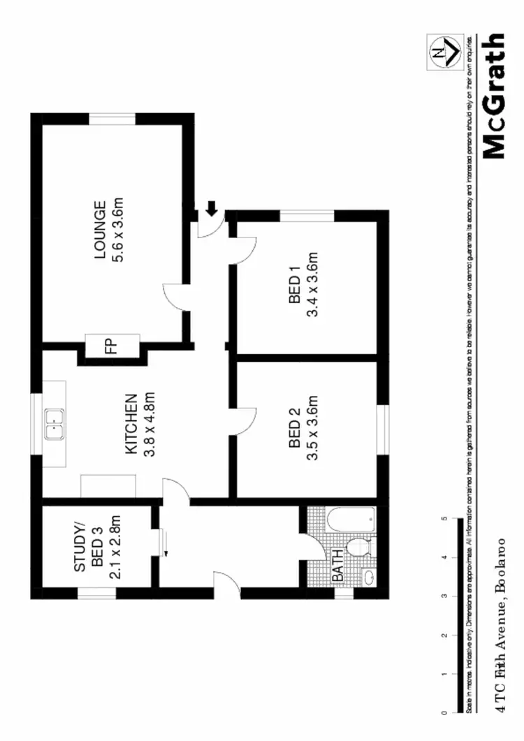 Floorplan of Homely house listing, 4 T C Frith Street, Boolaroo NSW 2284