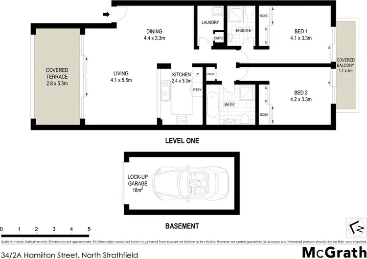 Floorplan of Homely apartment listing, 34/2A Hamilton Street East, North Strathfield NSW 2137