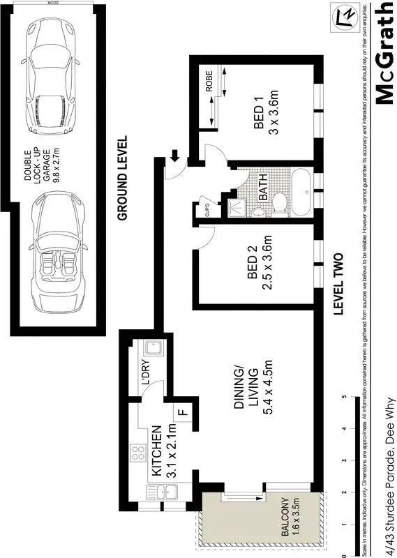 Floorplan of Homely apartment listing, 4/43 Sturdee Parade, Dee Why NSW 2099
