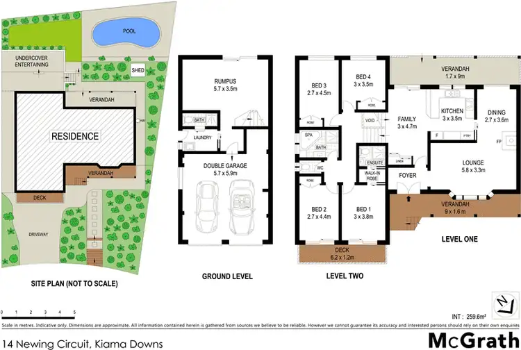 Floorplan of Homely house listing, 14 Newing Circuit, Kiama Downs NSW 2533