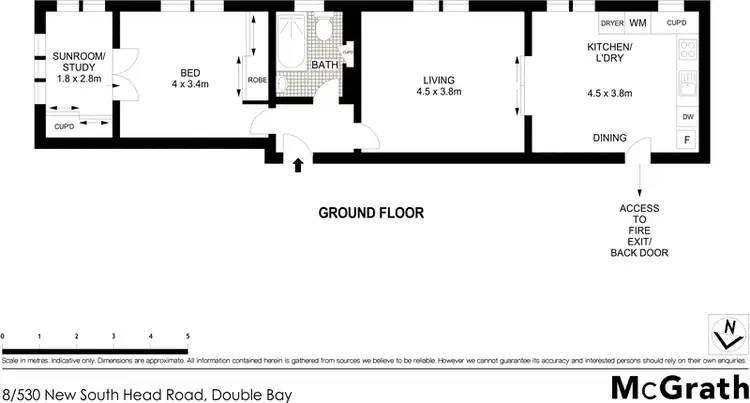 Floorplan of Homely apartment listing, 8/530 New South Head Road, Double Bay NSW 2028