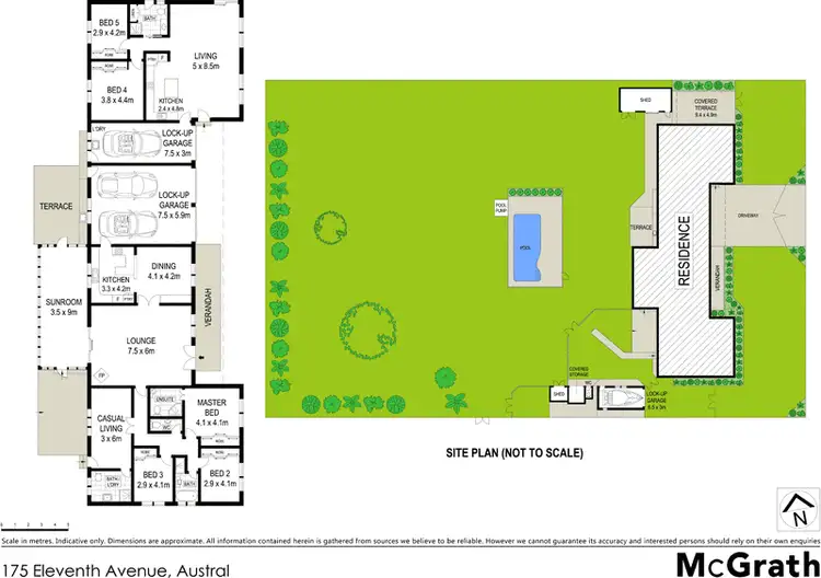 Floorplan of Homely rural property listing, 175 Eleventh Avenue, Austral NSW 2179