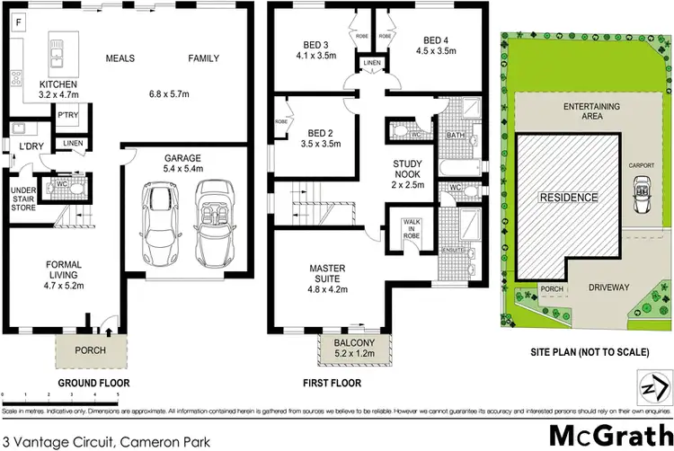 Floorplan of Homely house listing, 3 Vantage Circuit, Cameron Park NSW 2285