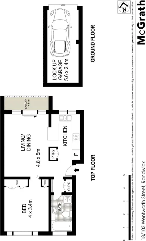 Floorplan of Homely apartment listing, 18/101 Wentworth Street, Randwick NSW 2031