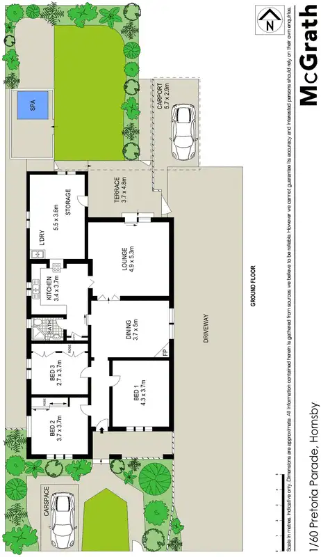 Floorplan of Homely house listing, 1/60 Pretoria Parade, Hornsby NSW 2077