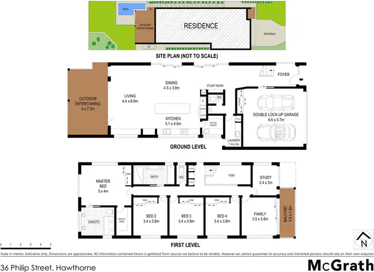 Floorplan of Homely house listing, 36 Philip Street, Hawthorne QLD 4171