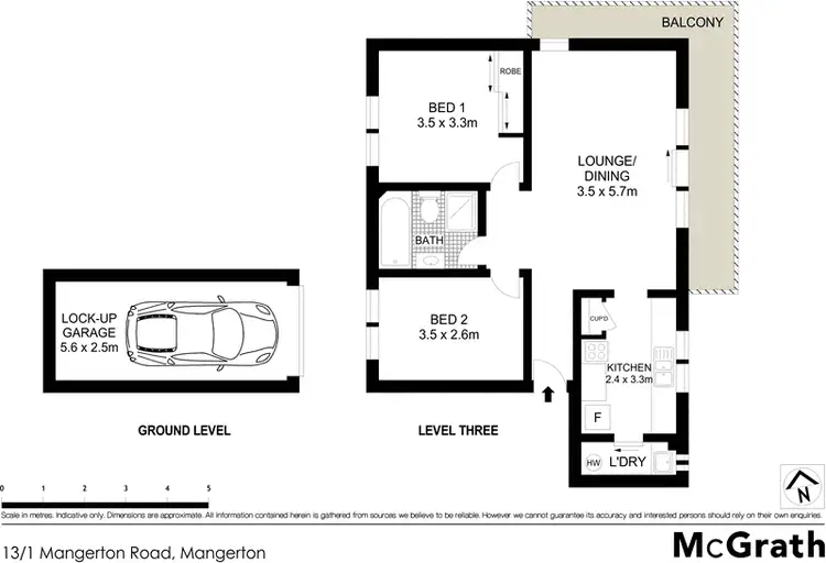 Floorplan of Homely apartment listing, 13/1 Mangerton Road, Wollongong NSW 2500