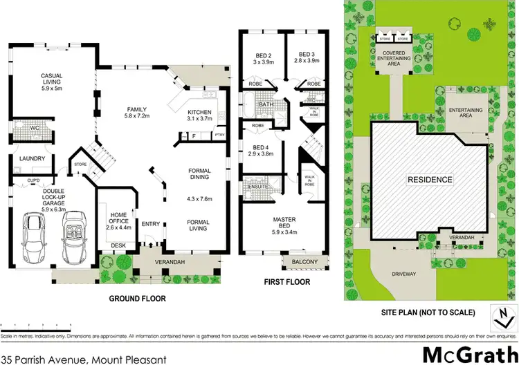 Floorplan of Homely house listing, 35 Parrish Avenue, Mount Pleasant NSW 2519