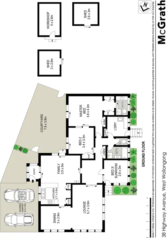 Floorplan of Homely house listing, 38 Highway Avenue, West Wollongong NSW 2500